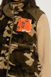 GILET SHERPA ERIKA WHITE S/M - ONE TEE