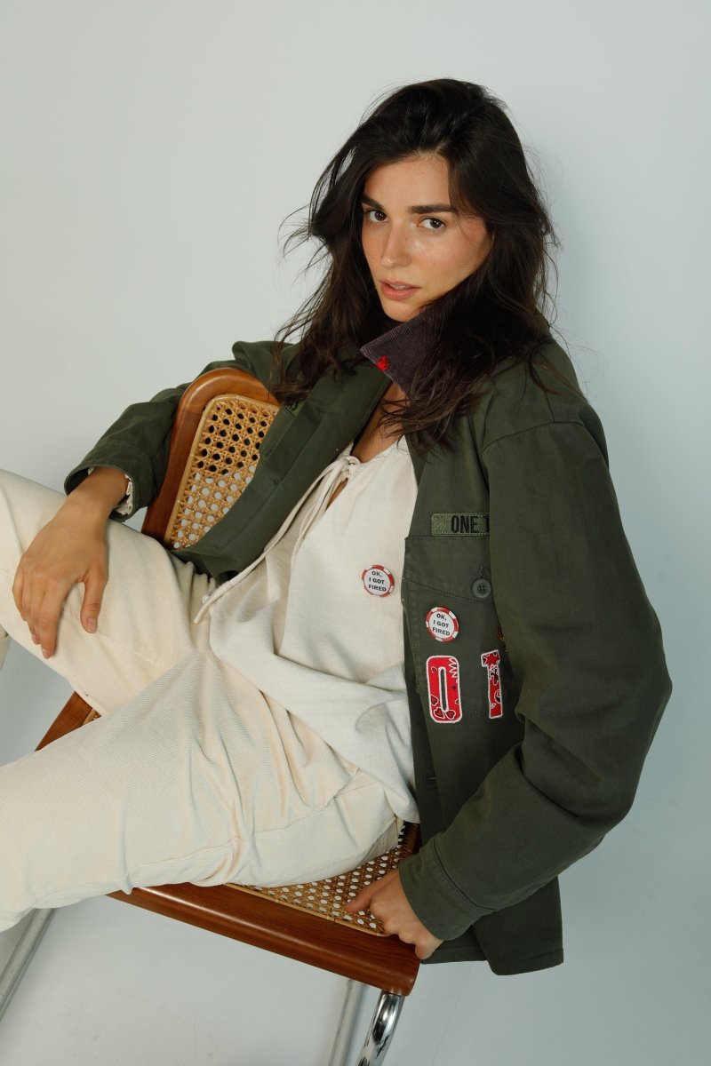 JACKET RITA KHAKI XS/S KAKI - ONE TEE