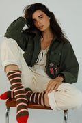 JACKET RITA KHAKI XS/S KAKI - ONE TEE