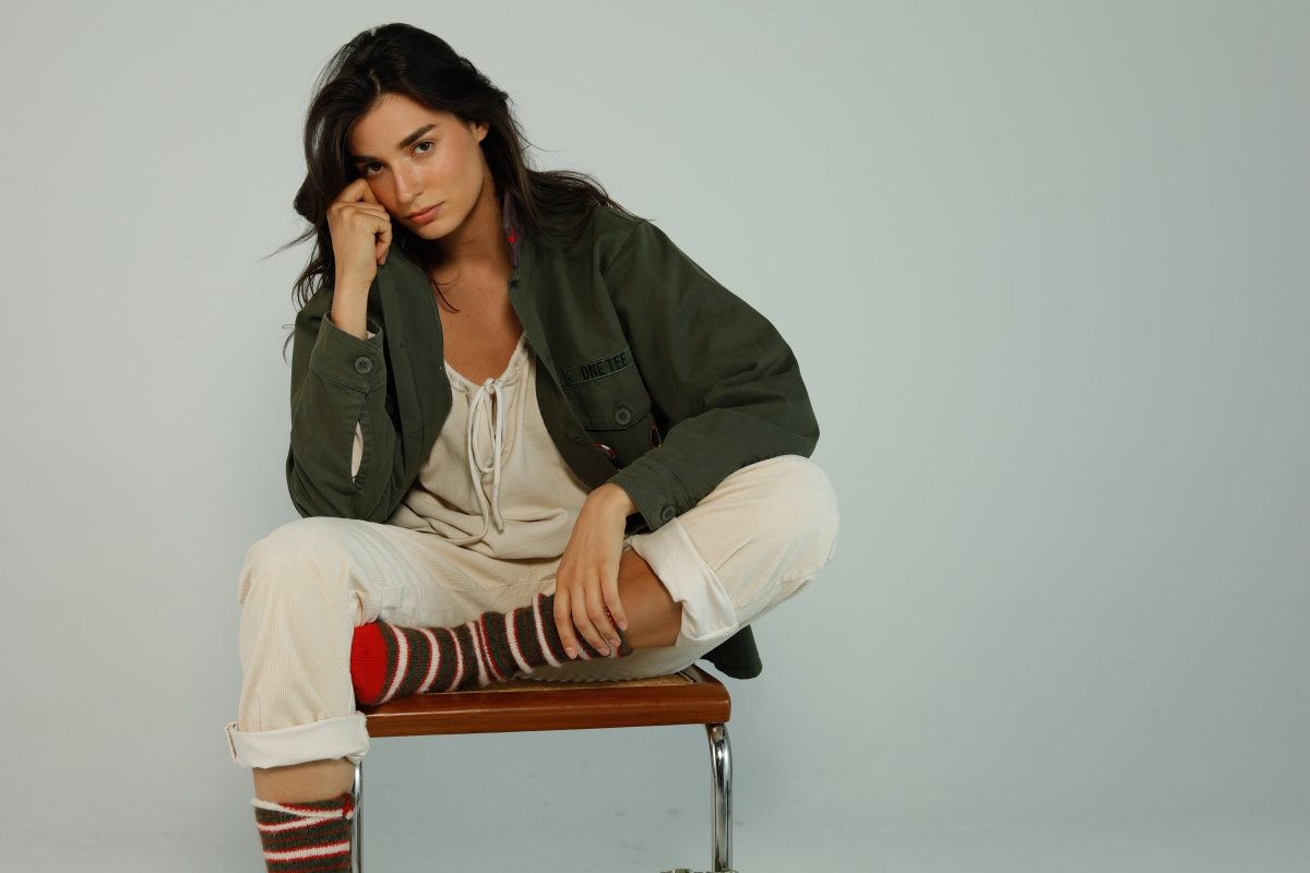 JACKET RITA KHAKI XS/S KAKI - ONE TEE