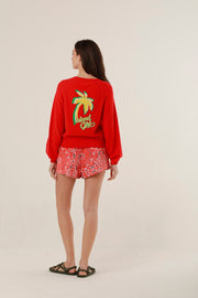 PULL HALINA RED XS - ONE TEE