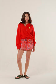 PULL HALINA RED XS - ONE TEE
