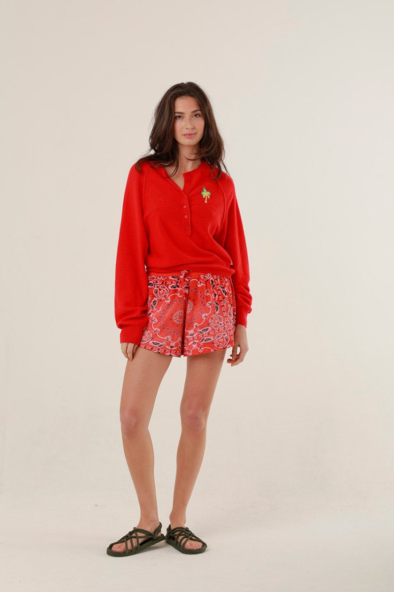 PULL HALINA RED XS - ONE TEE