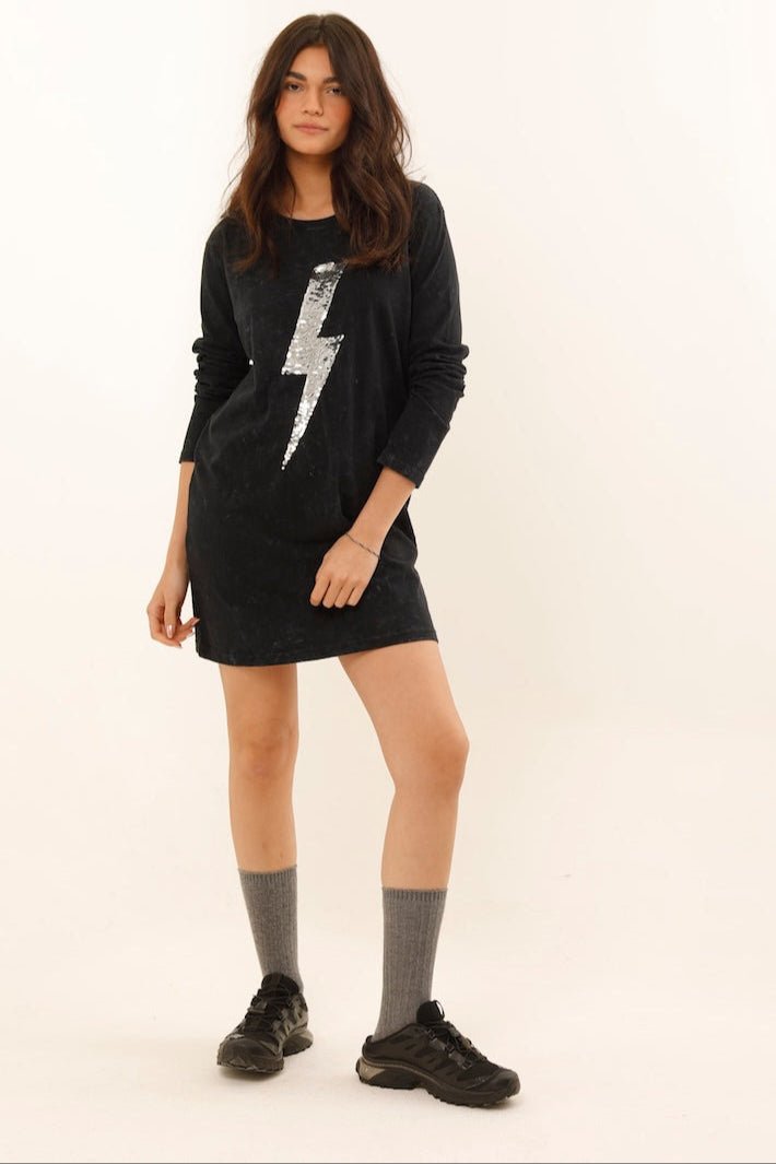 ROBE ANGIE BURGUNDY / SEQUIN ARGENT XS - ONE TEE