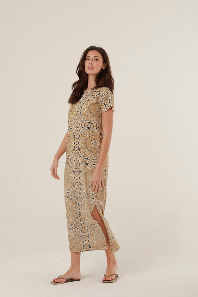 ROBE LONGUE HENRY SAND XS - ONE TEE