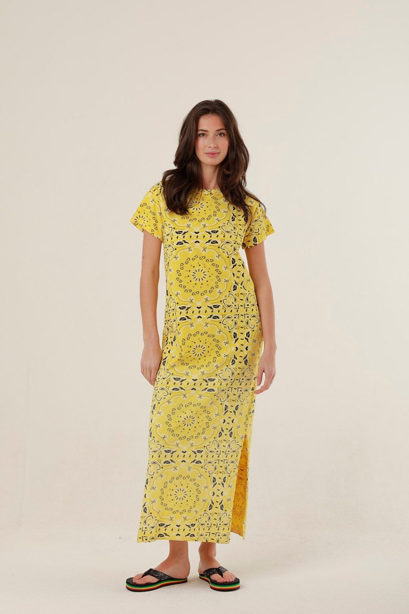 ROBE LONGUE HENRY YELLOW XS - ONE TEE