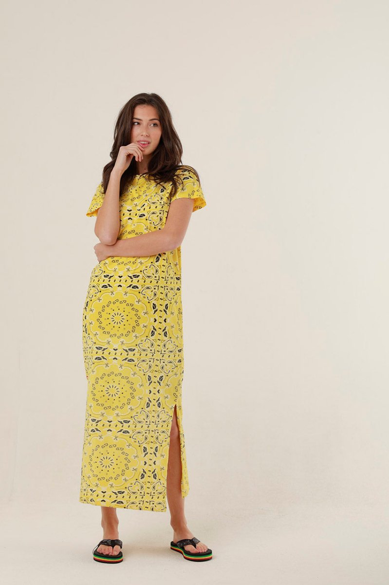 ROBE LONGUE HENRY YELLOW XS - ONE TEE