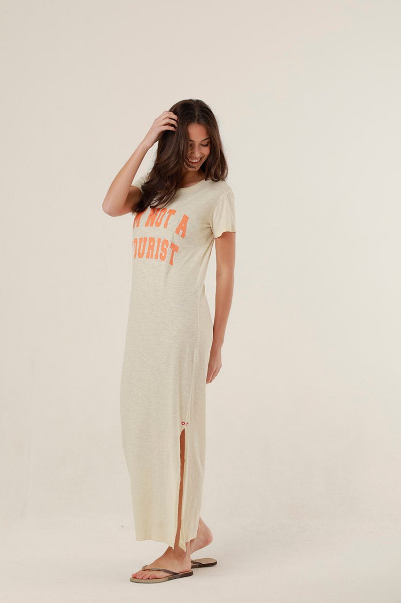 ROBE MARGARETH MILK XS - ONE TEE