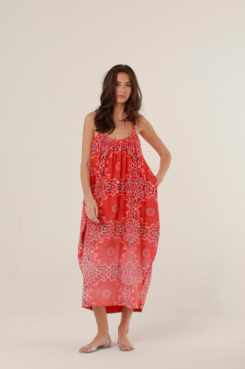 ROBE MERYL RED XS - ONE TEE