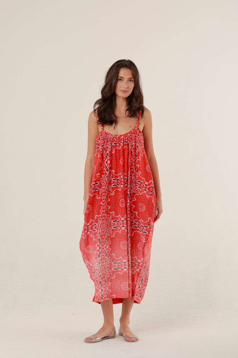 ROBE MERYL RED XS - ONE TEE