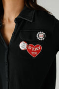 SHIRT TESS BLACK XS/S BLACK - ONE TEE