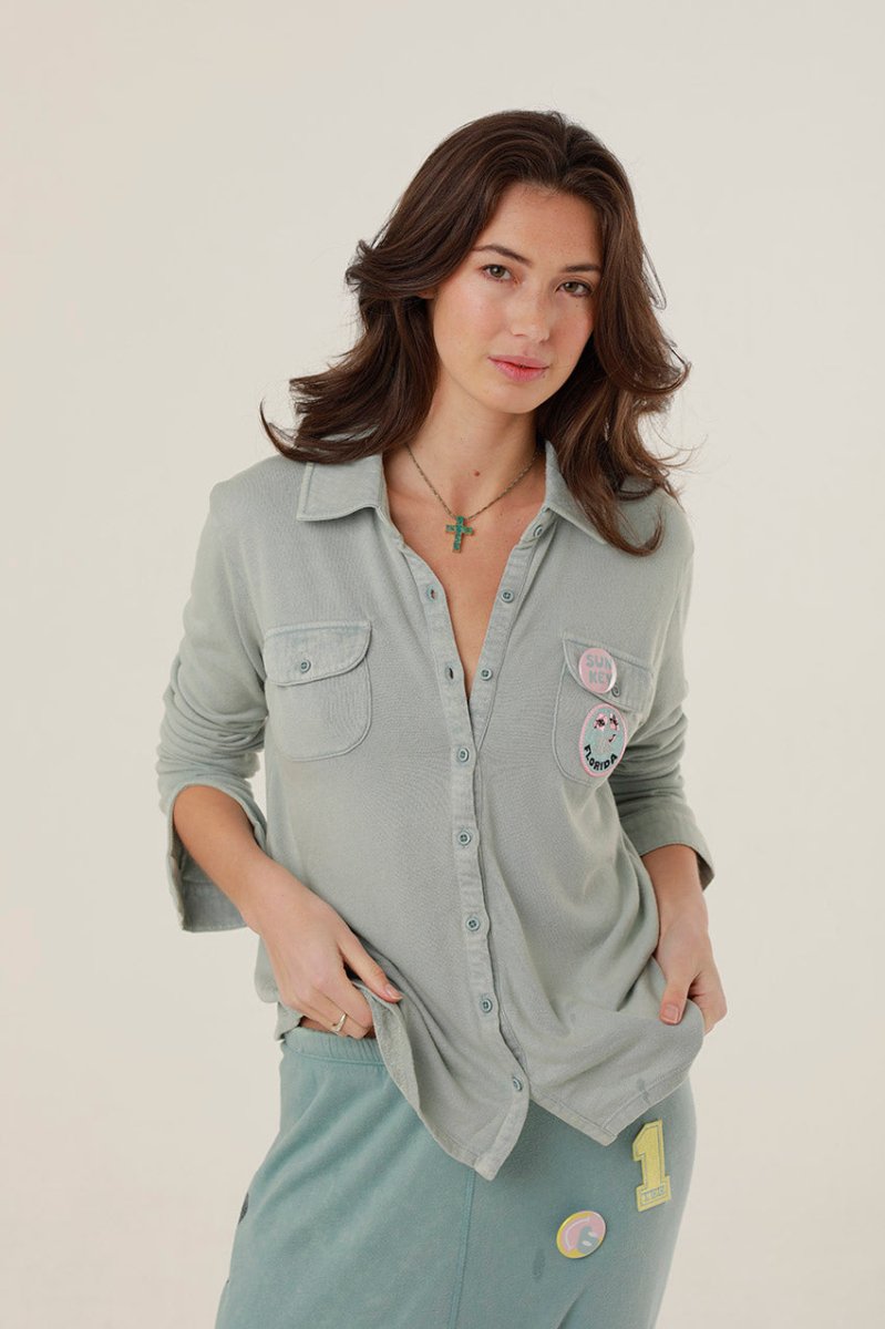 SHIRT TESS STONE BLUE XS/S - ONE TEE