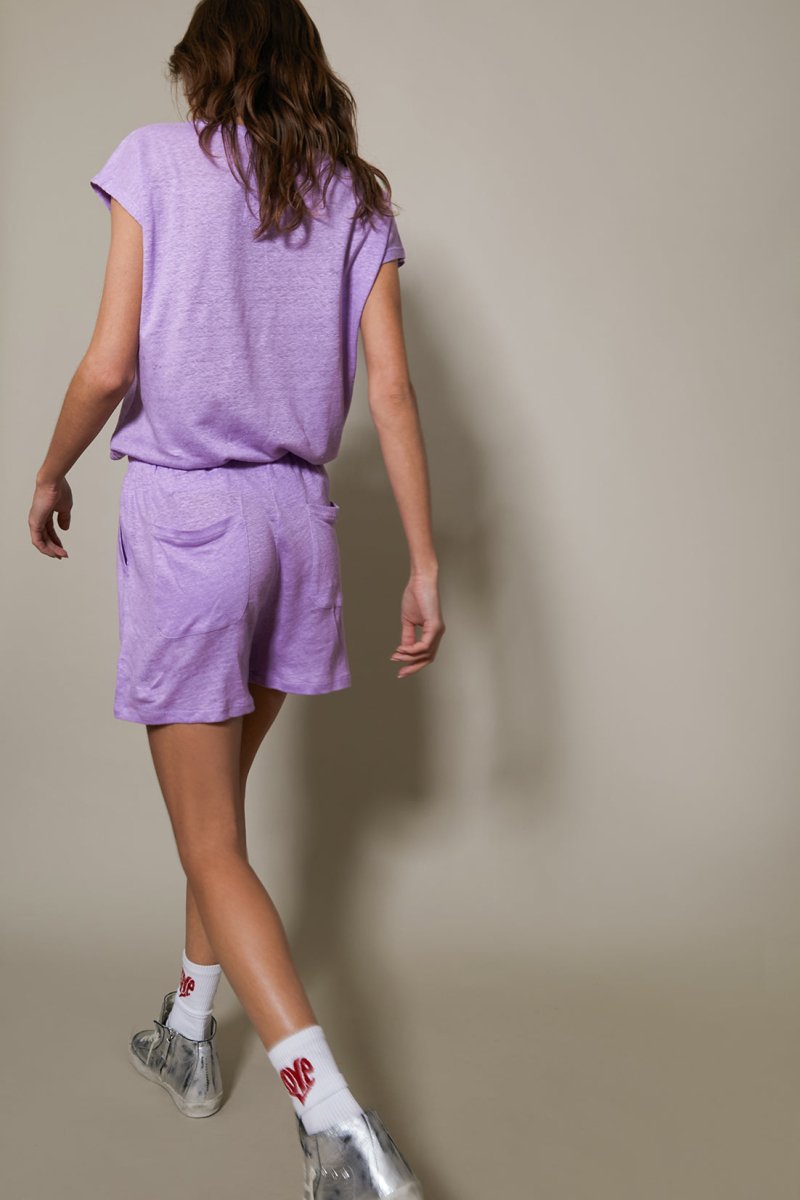 SHORT SASHA LIN PURPLE XS - ONE TEE