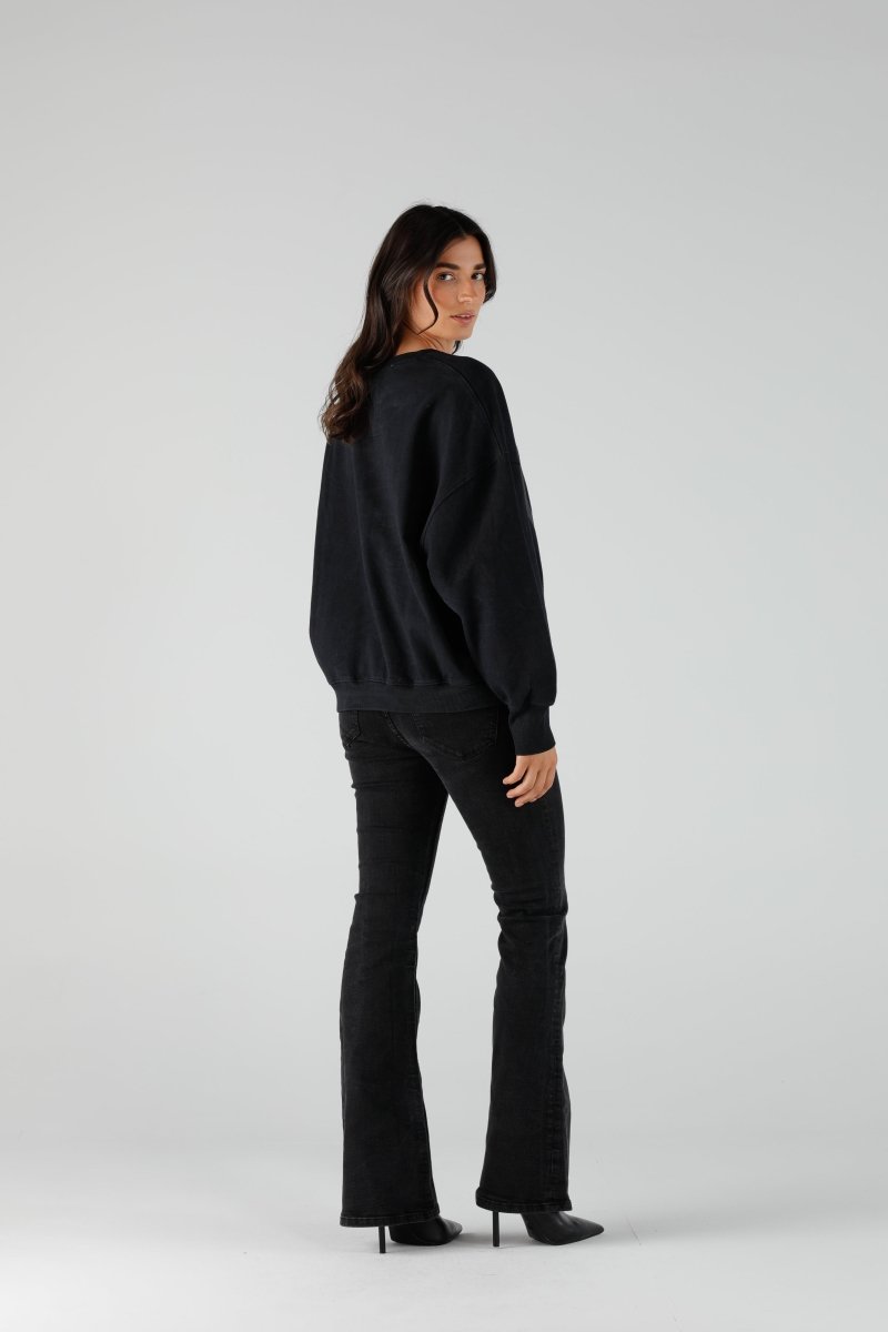 SWEAT ALAN BLACK XS/S BLACK - ONE TEE