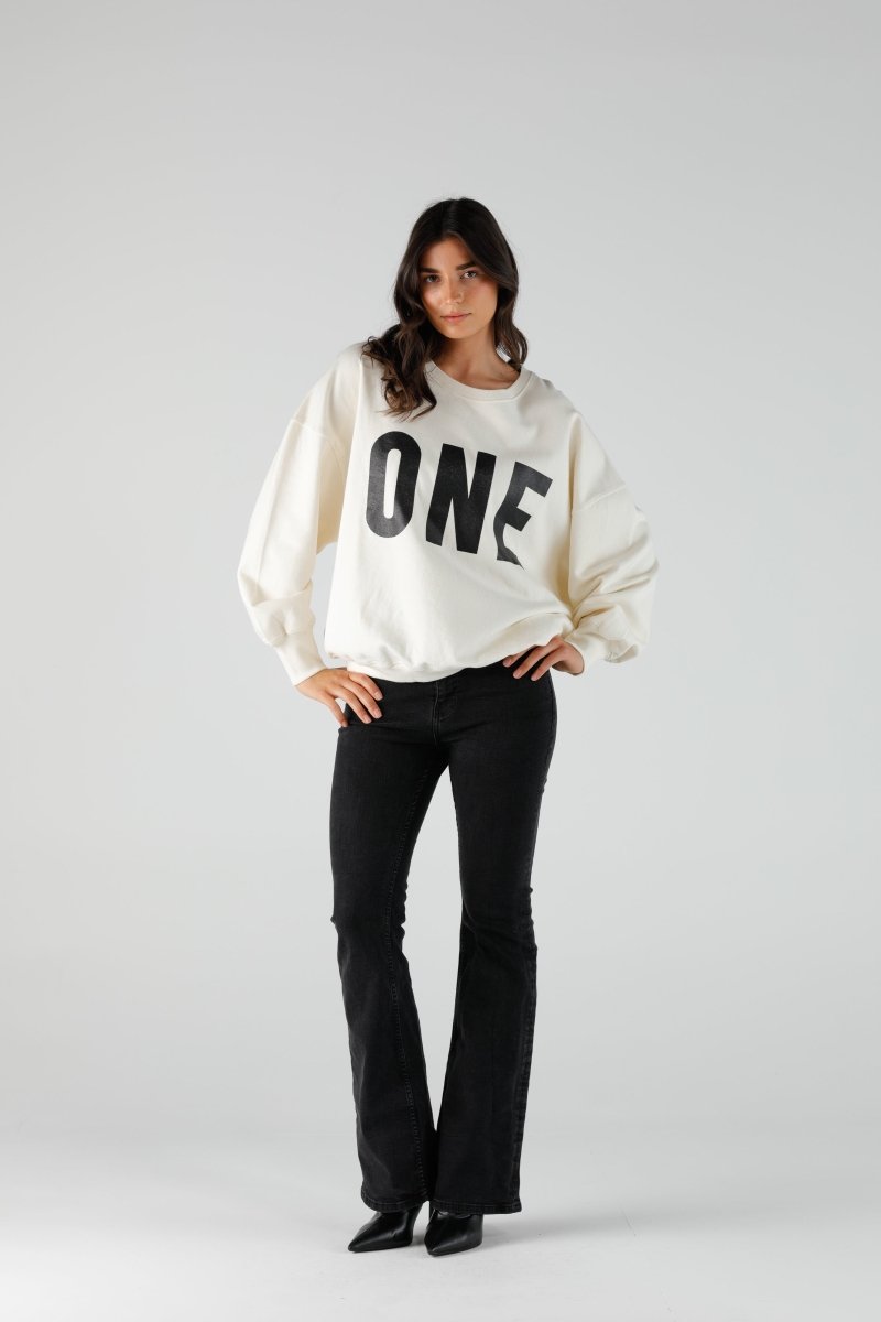 SWEAT ALAN IVORY XS/S IVORY - ONE TEE