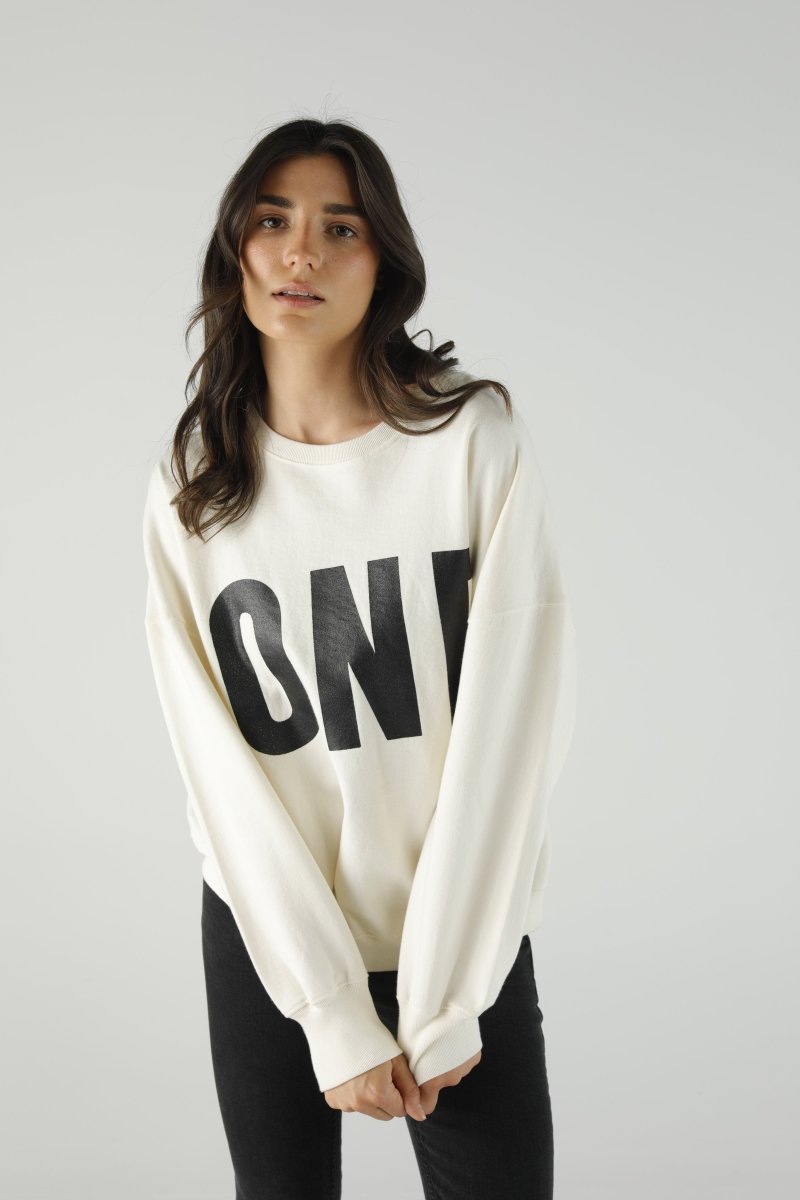 SWEAT ALAN IVORY XS/S IVORY - ONE TEE