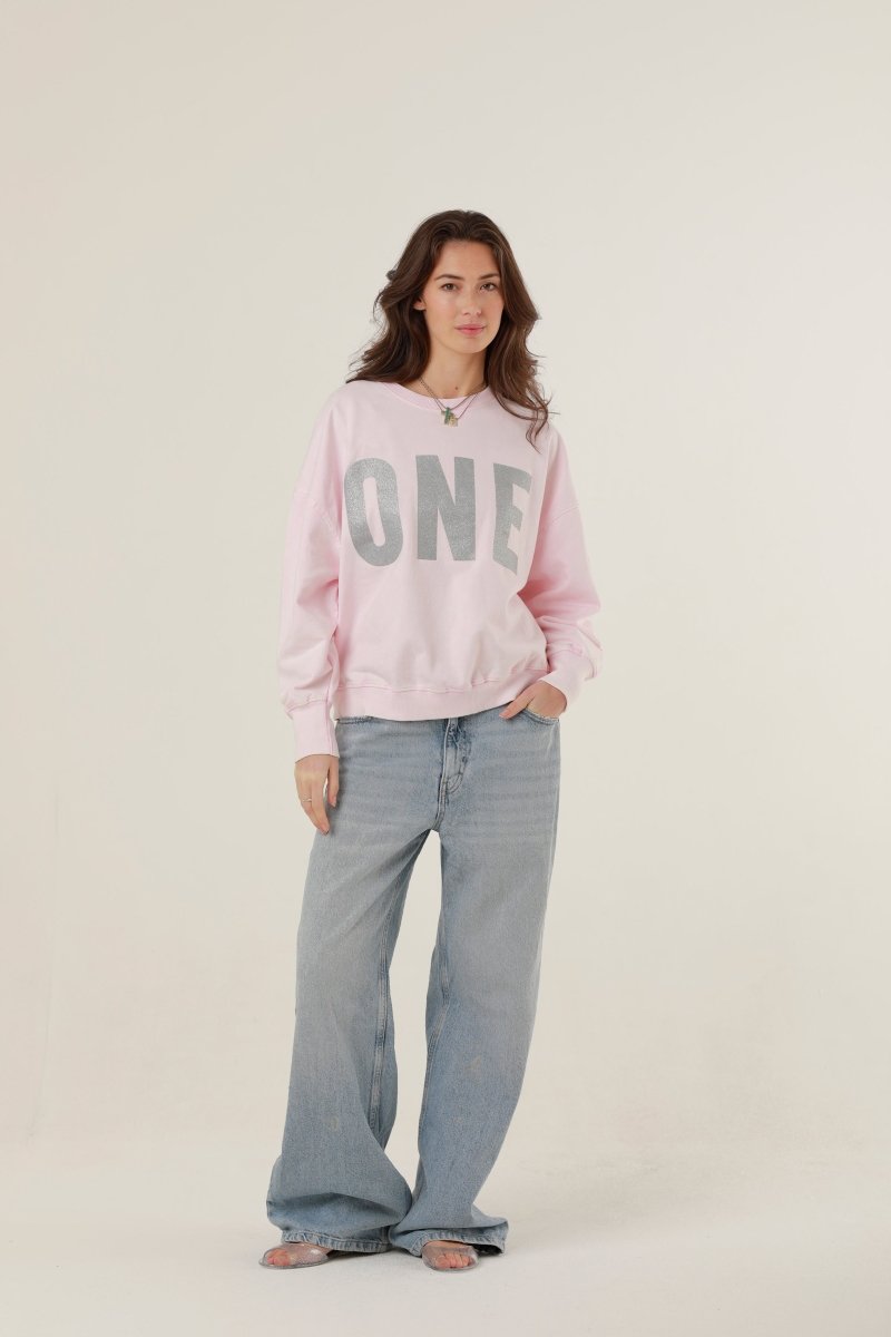 SWEAT ALAN LIGHT PINK XS/S - ONE TEE