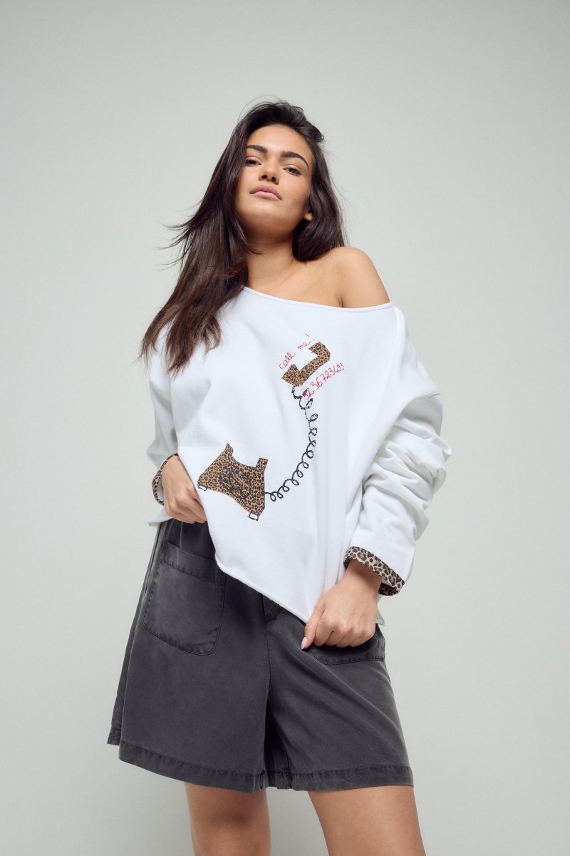 SWEAT ALON BLANC S/M - ONE TEE