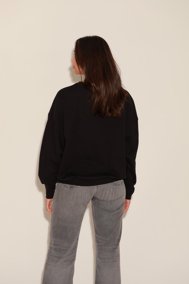 SWEAT ANGIE BLACK / SEQUIN NOIR S/M - ONE TEE