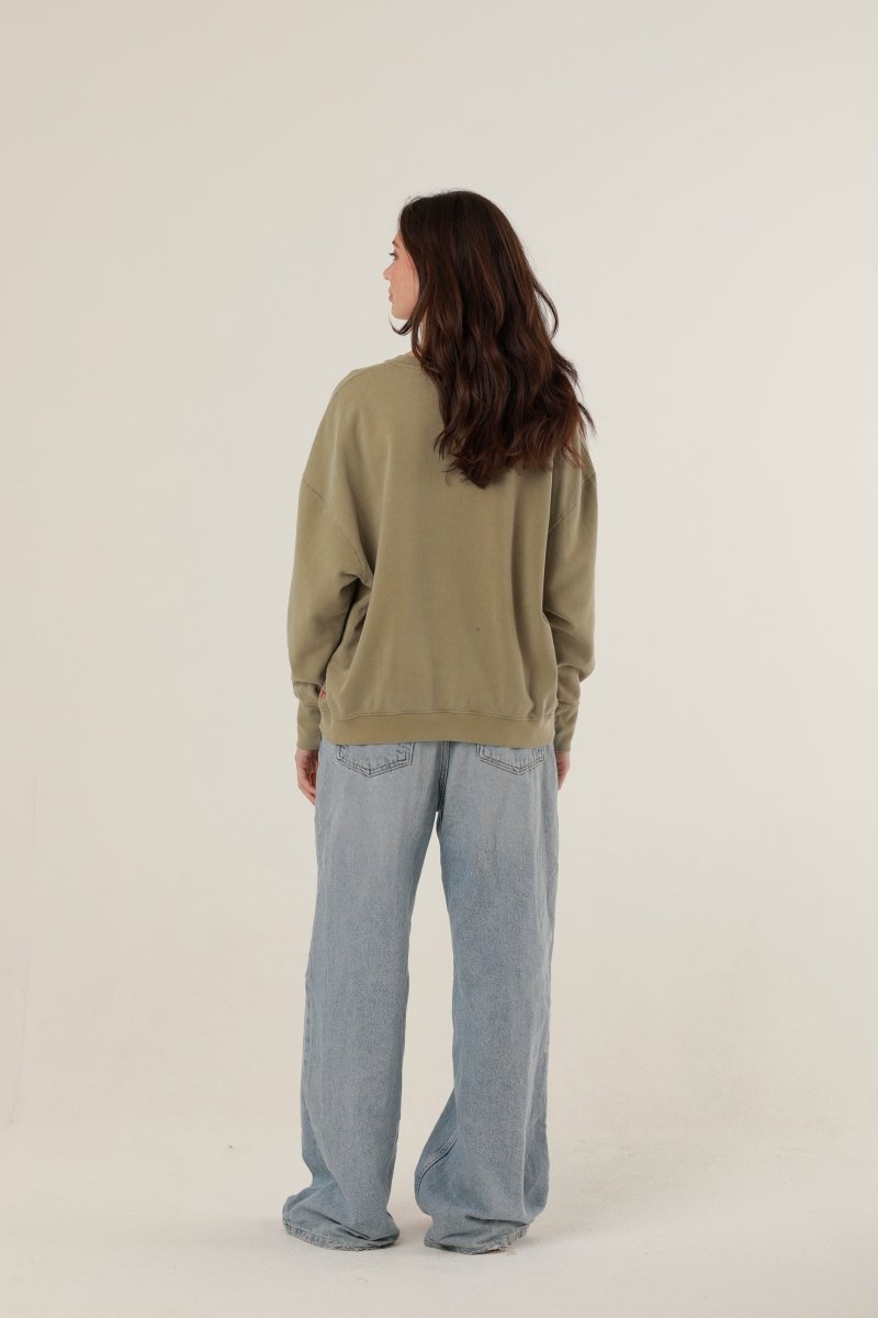 SWEAT ANNA KAKI XS/S - ONE TEE