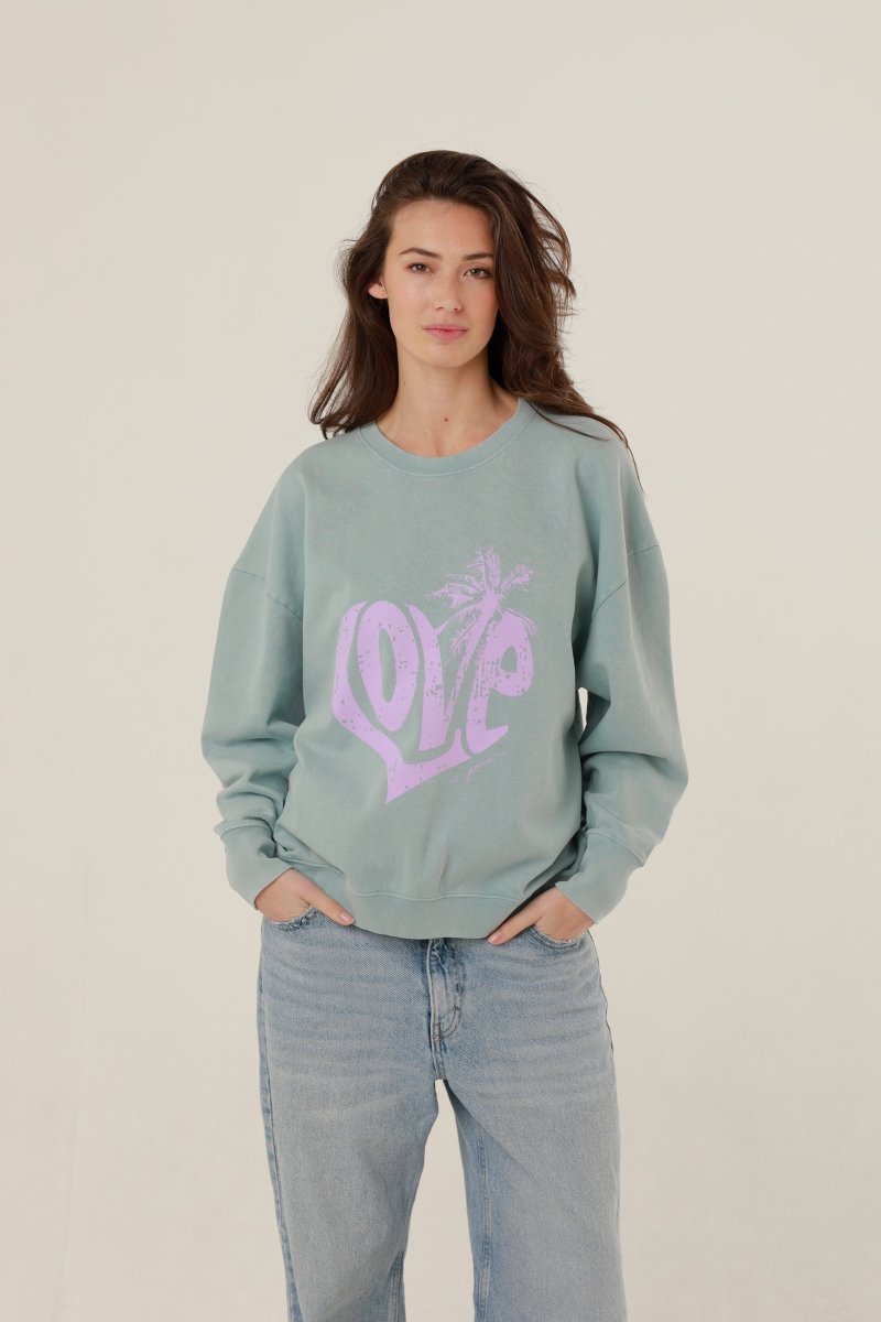 SWEAT ANNA STONE BLUE XS/S - ONE TEE