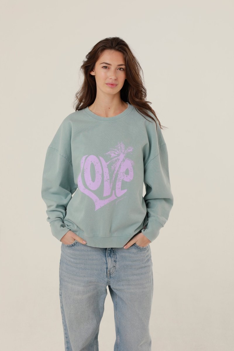 SWEAT ANNA STONE BLUE XS/S - ONE TEE