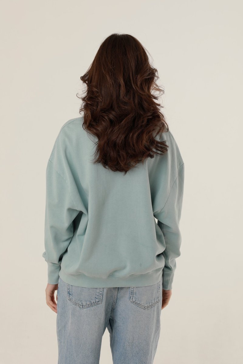 SWEAT ANNA STONE BLUE XS/S - ONE TEE