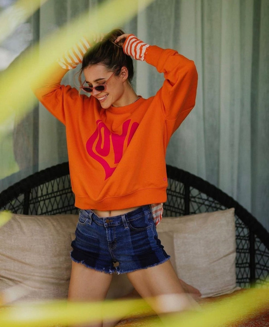 SWEAT ANNAS ORANGE XS - ONE TEE