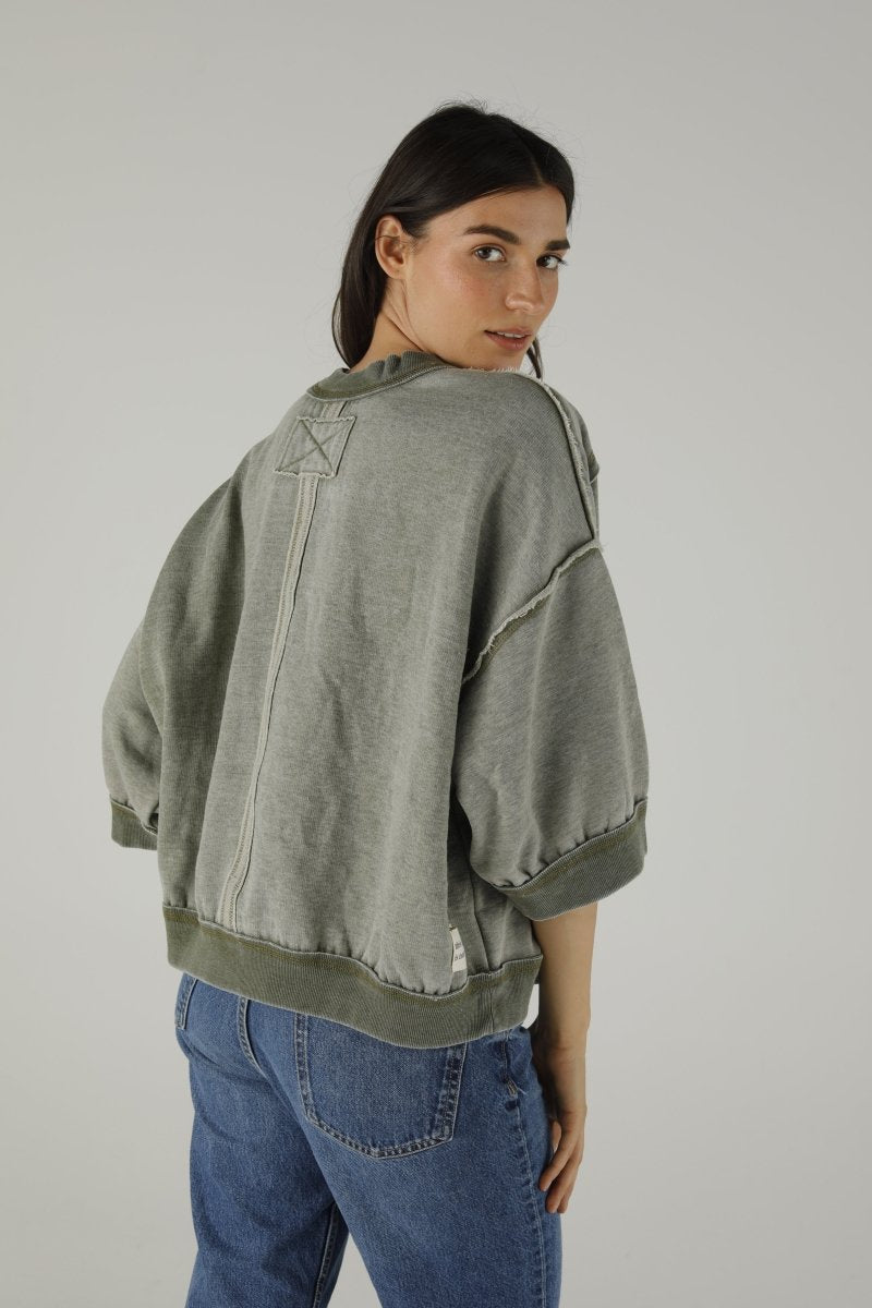 SWEAT DAKOTA KHAKI XS/S KAKI - ONE TEE