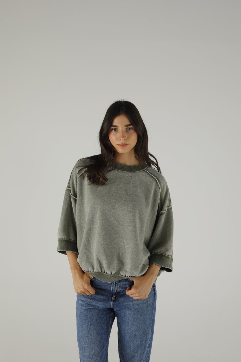 SWEAT DAKOTA KHAKI XS/S KAKI - ONE TEE
