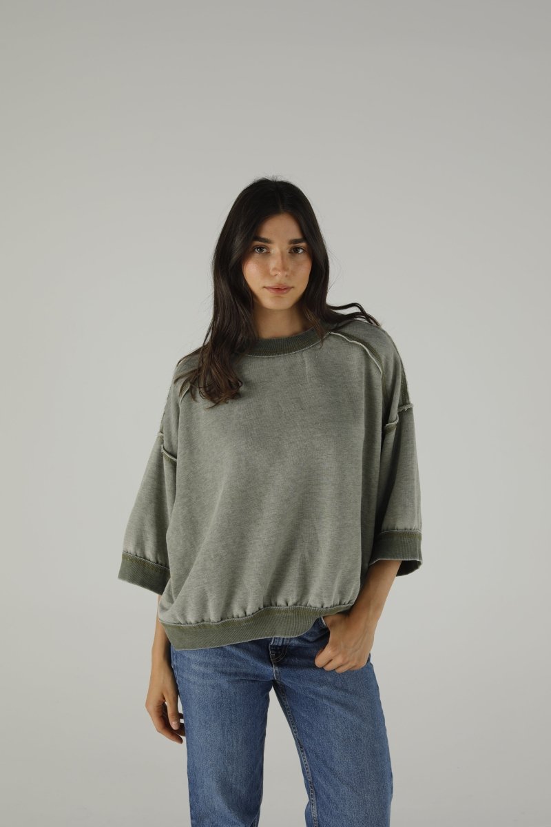 SWEAT DAKOTA KHAKI XS/S KAKI - ONE TEE