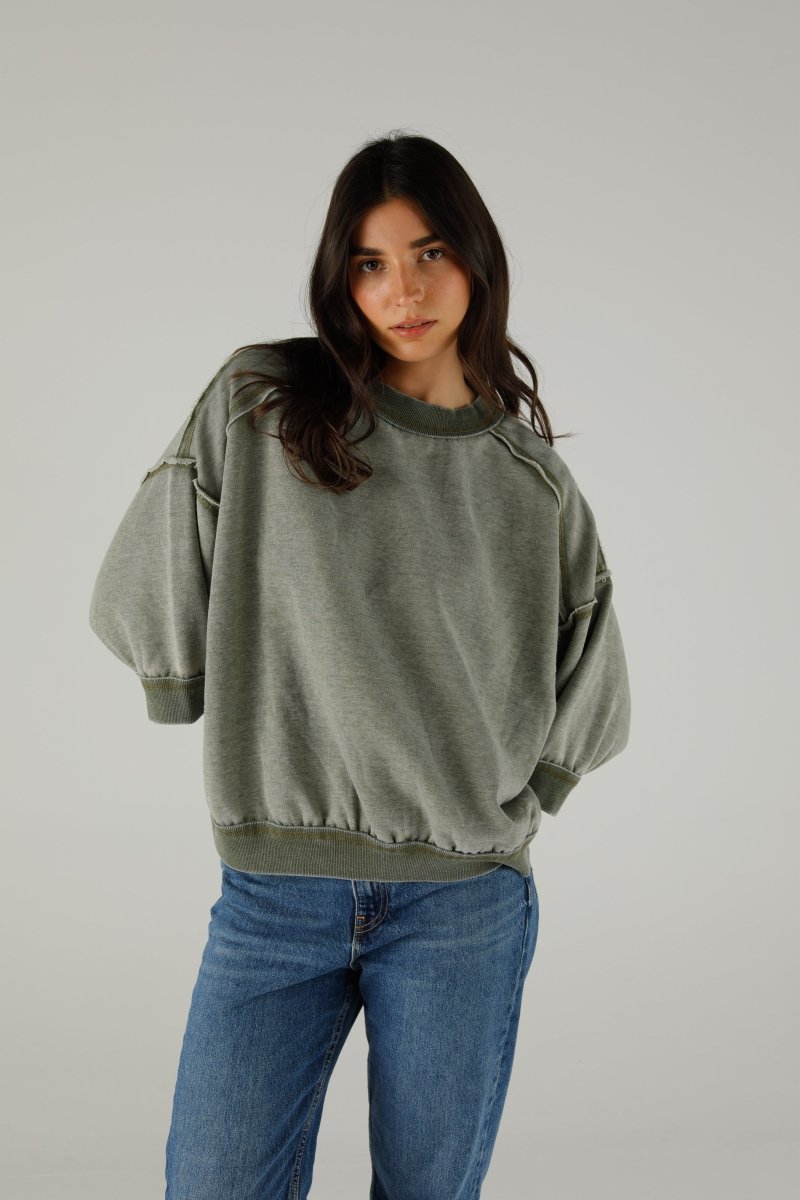 SWEAT DAKOTA KHAKI XS/S KAKI - ONE TEE