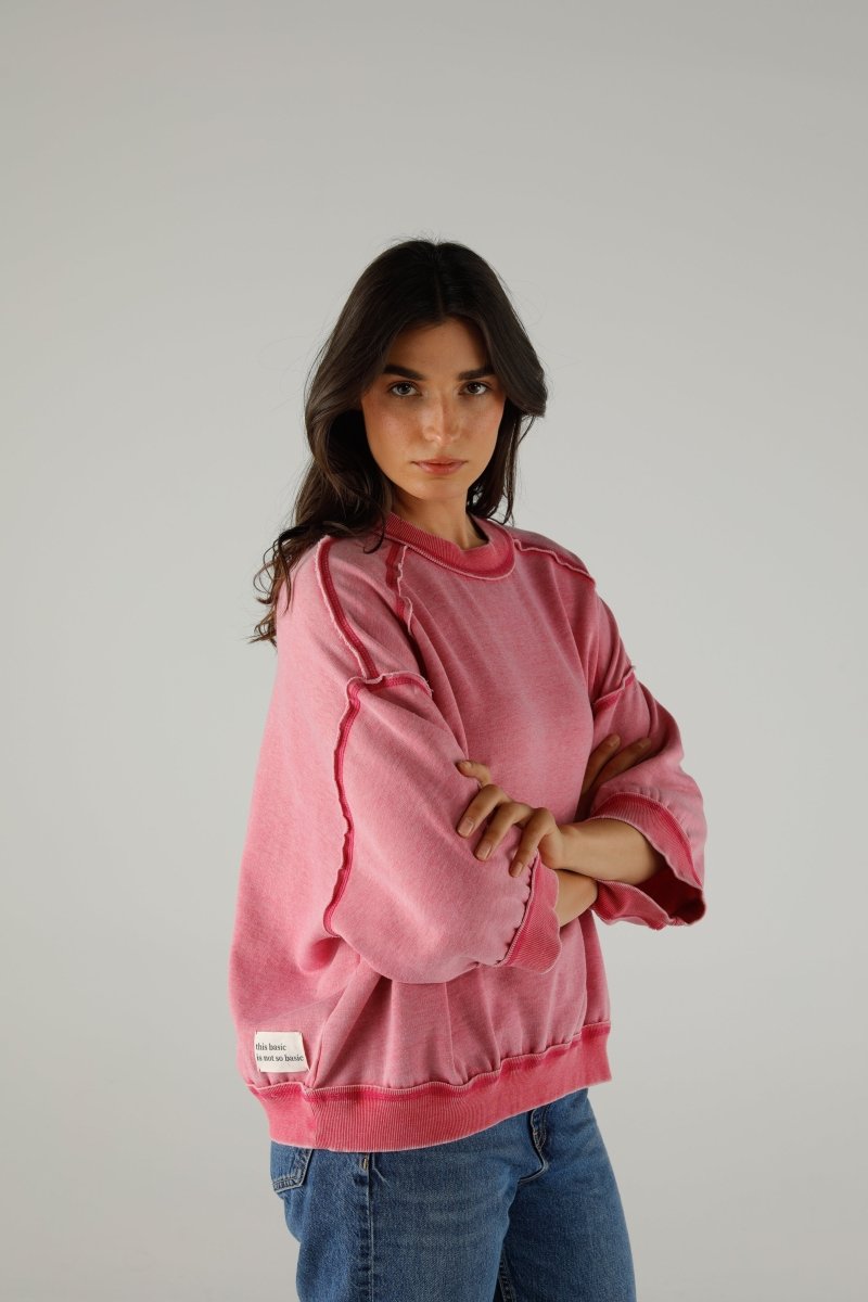 SWEAT DAKOTA MAGENTA XS/S MAGENTA - ONE TEE