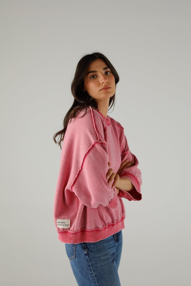 SWEAT DAKOTA MAGENTA XS/S MAGENTA - ONE TEE