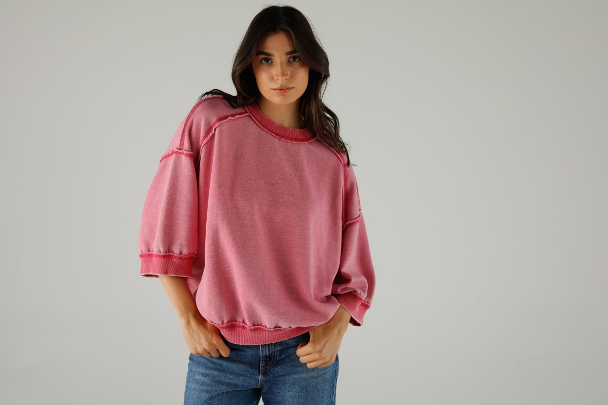 SWEAT DAKOTA MAGENTA XS/S MAGENTA - ONE TEE