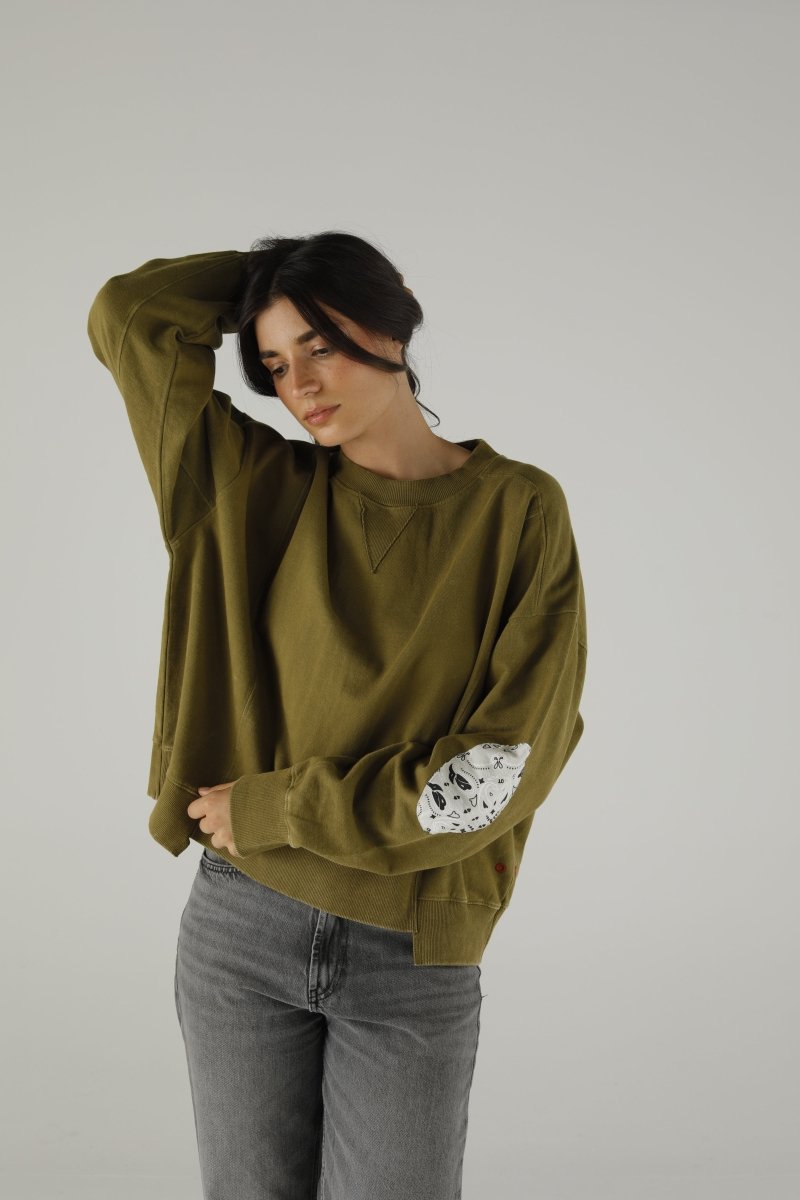 SWEAT DANY UNIS KHAKI XS/S KAKI - ONE TEE
