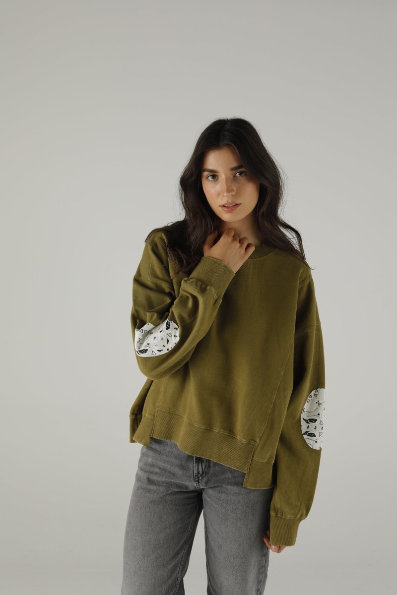 SWEAT DANY UNIS KHAKI XS/S KAKI - ONE TEE