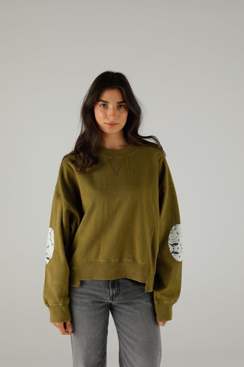 SWEAT DANY UNIS KHAKI XS/S KAKI - ONE TEE