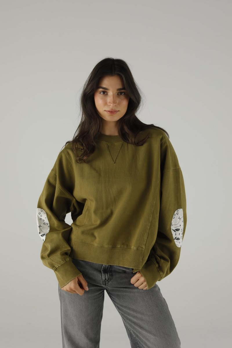 SWEAT DANY UNIS KHAKI XS/S KAKI - ONE TEE