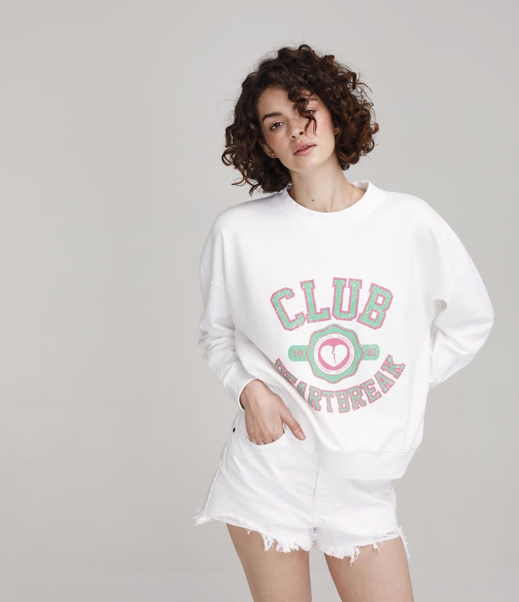 SWEAT DOV BLANC XS - ONE TEE