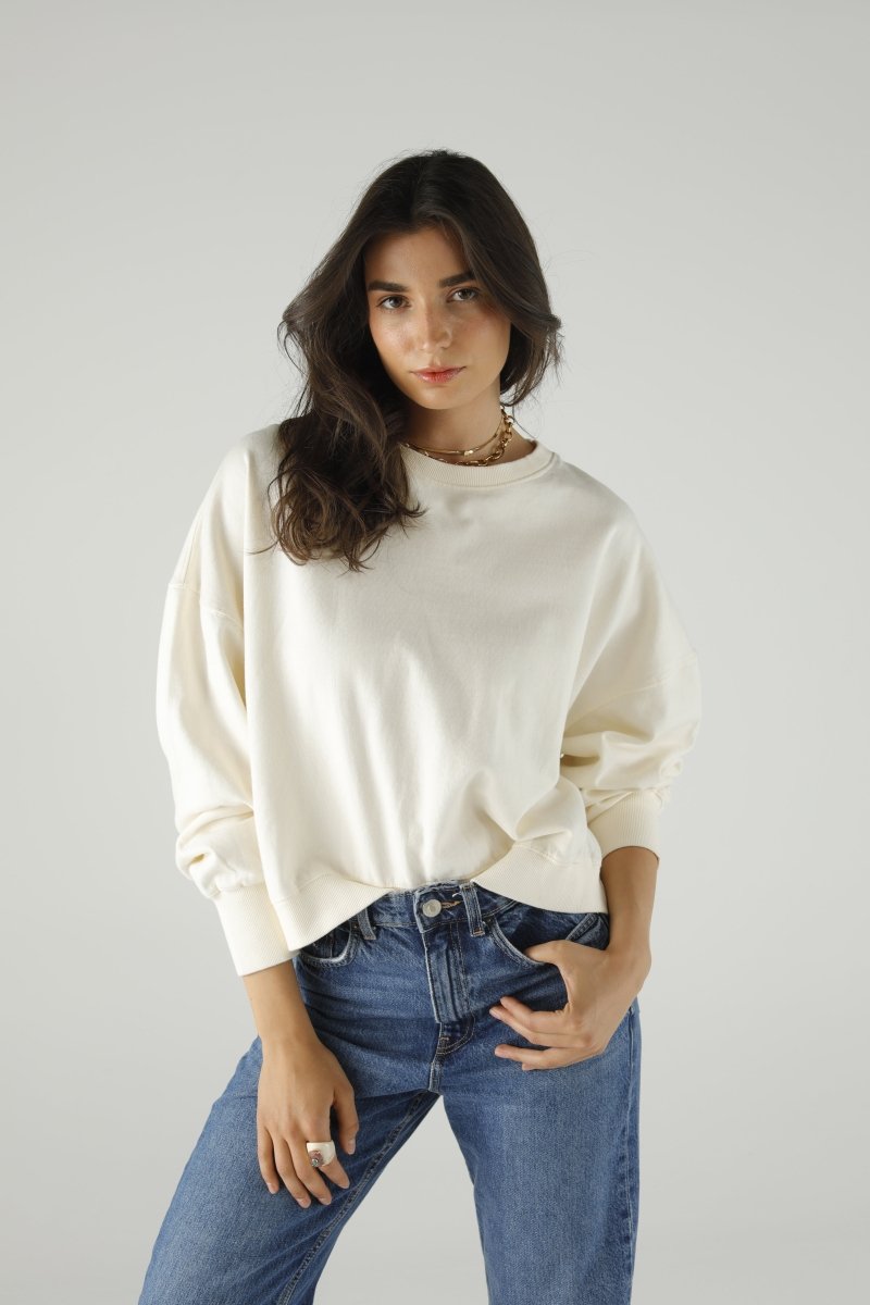 SWEAT GINGER IVORY XS/S IVORY - ONE TEE