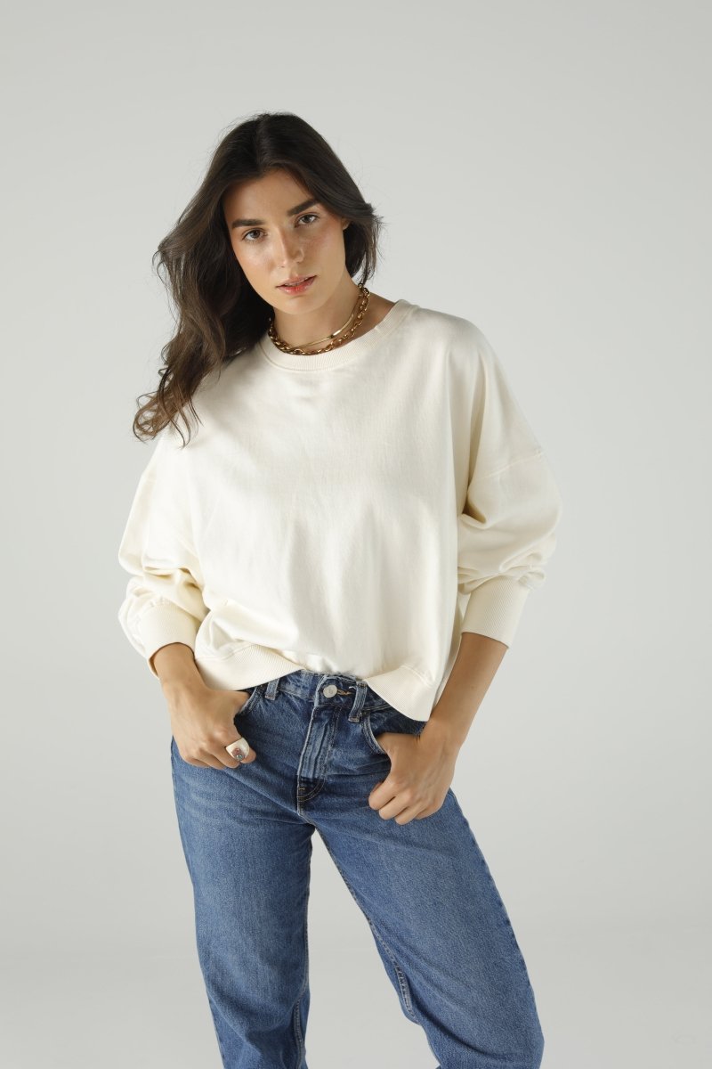 SWEAT GINGER IVORY XS/S IVORY - ONE TEE