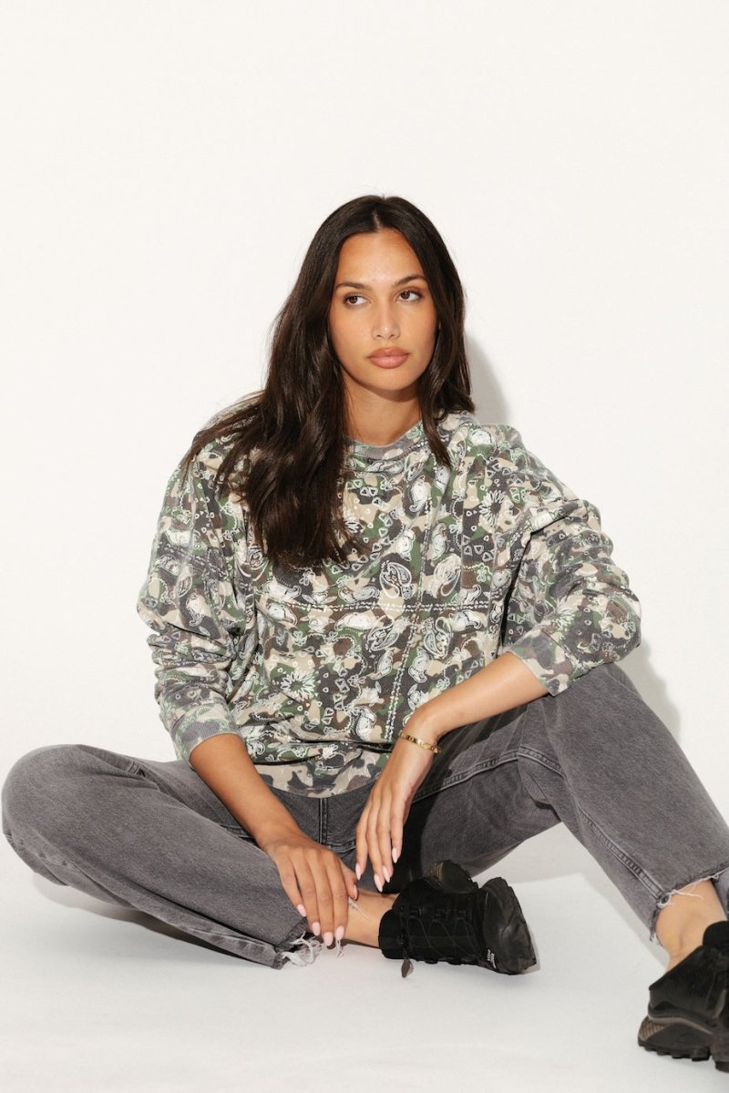 SWEAT IRIS CAMOUFLAGE S/M - ONE TEE