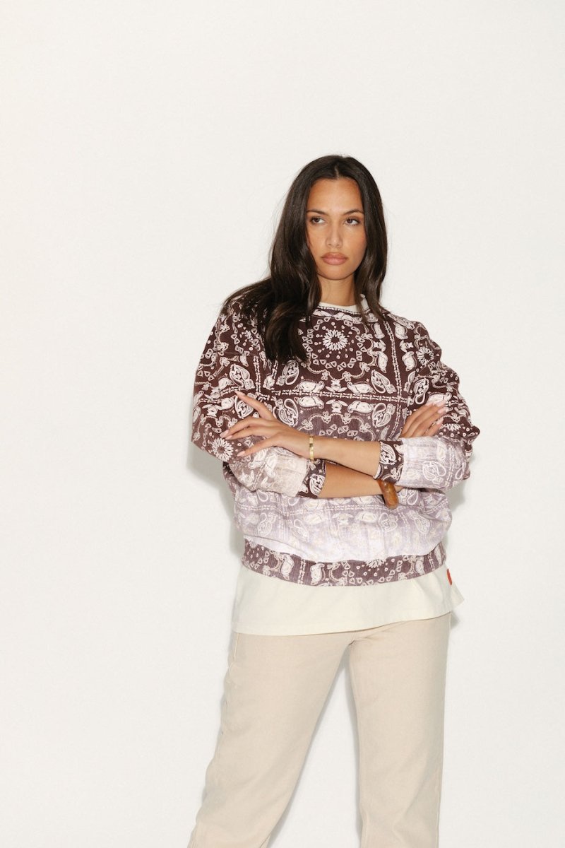 SWEAT IRIS CHOCOLAT S/M - ONE TEE