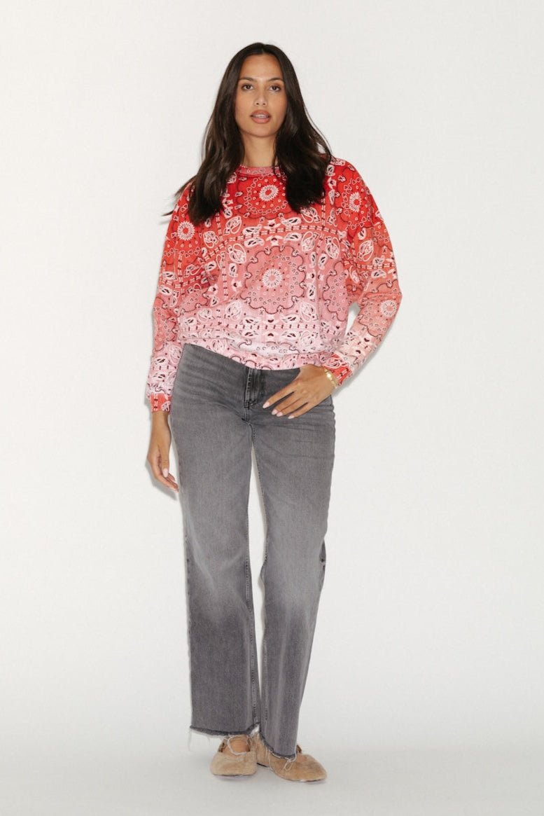 SWEAT IRIS RED S/M - ONE TEE