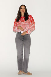 SWEAT IRIS RED S/M - ONE TEE