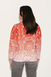 SWEAT IRIS RED S/M - ONE TEE