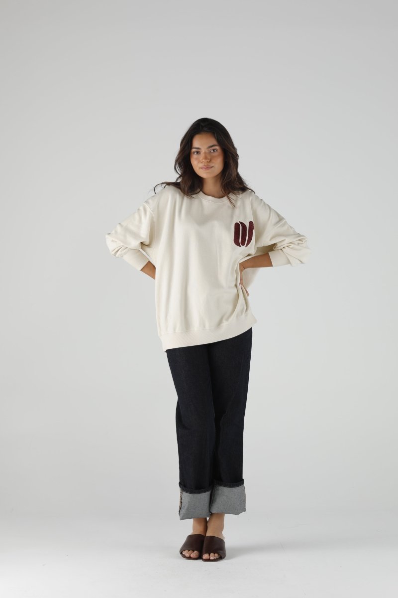 SWEAT JEREMIAH IVORY XS/S IVORY - ONE TEE