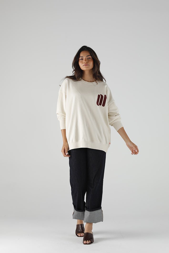 SWEAT JEREMIAH IVORY XS/S IVORY - ONE TEE