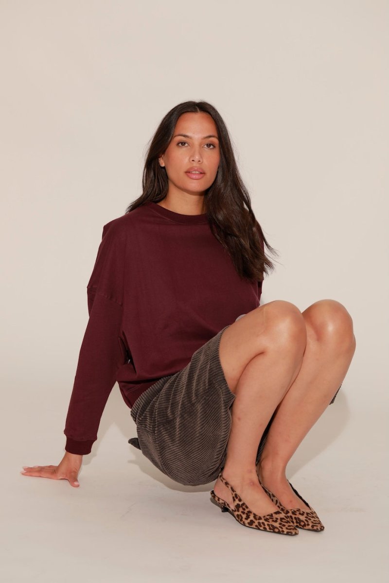 SWEAT JOY BURGUNDY S/M - ONE TEE